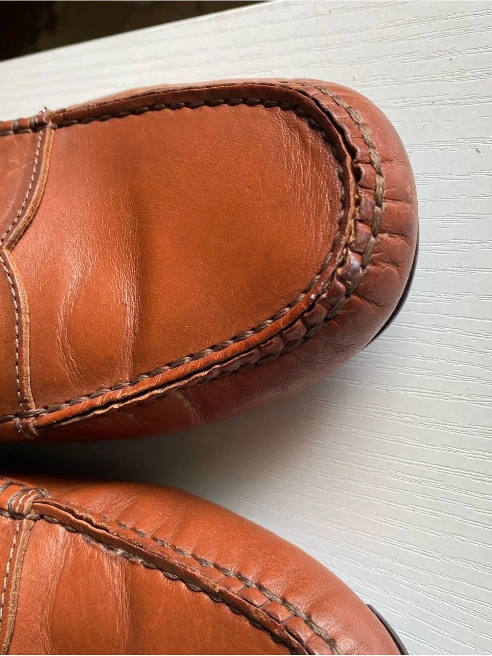 Ralph lauren polo Men's Leather Penny Loafers in Cognac Brown size 8.5